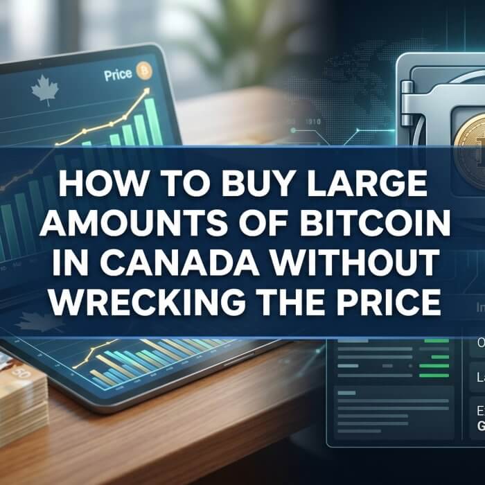 How to Buy Large Amounts of Bitcoin in Canada Without Wrecking the Price
